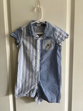 Baby Gap Striped Buttondown Romper 18-24mo